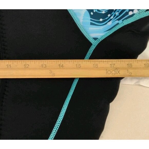 Zifumei Youth Size Large Black & Blue Shorty Short Body Diving Wet Suit - Picture 9 of 11